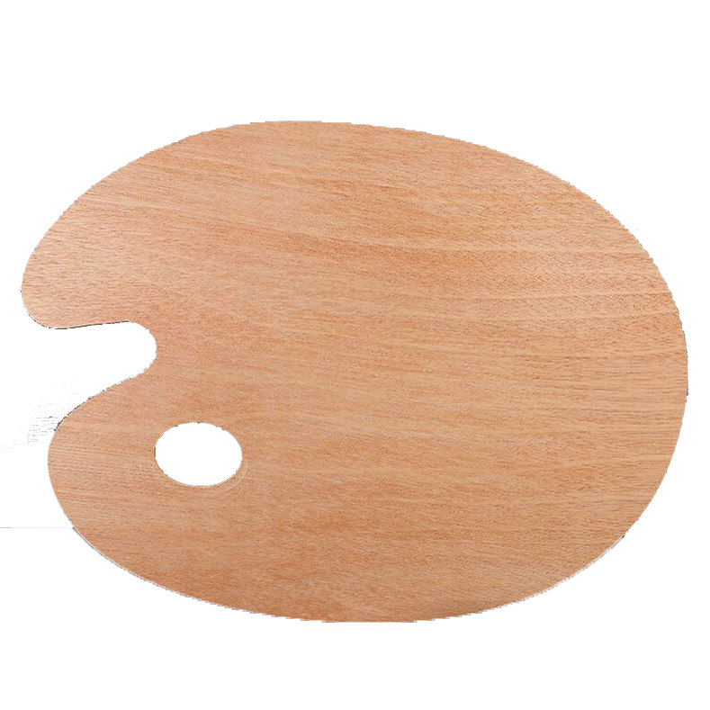 调色板轩逸画45厘厚高密度油画调色盘椭圆丙烯调色调色盘