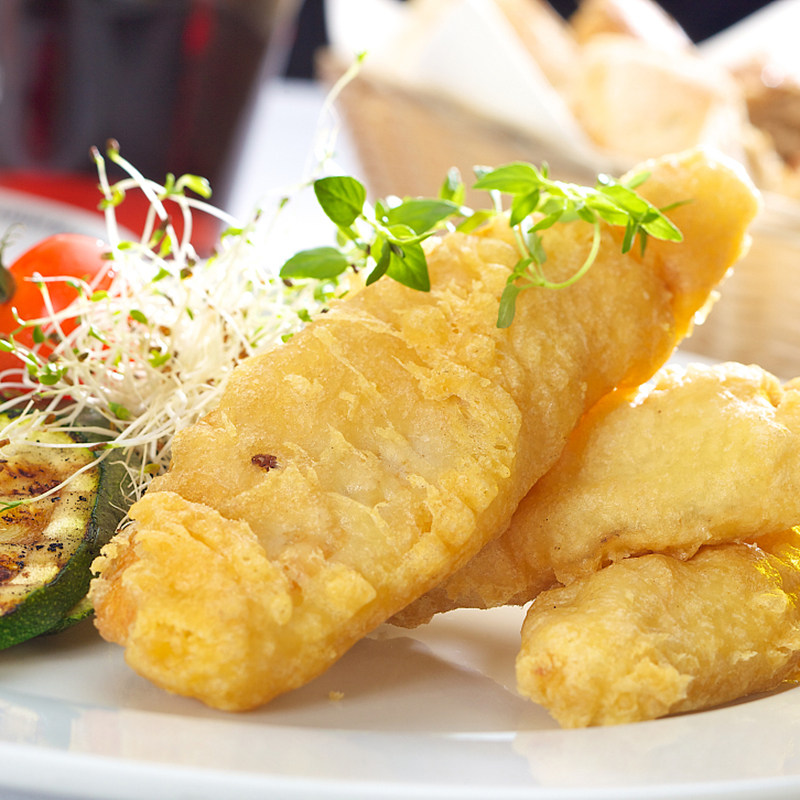 天妇鳕鱼罗鳕鱼400g10片海鲜油炸小吃鱼排罗鱼鳕鱼