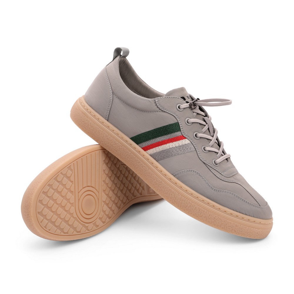 百丽春夏季新款商场同款撞色条纹男休闲板鞋德训鞋舒适7gf01bm1