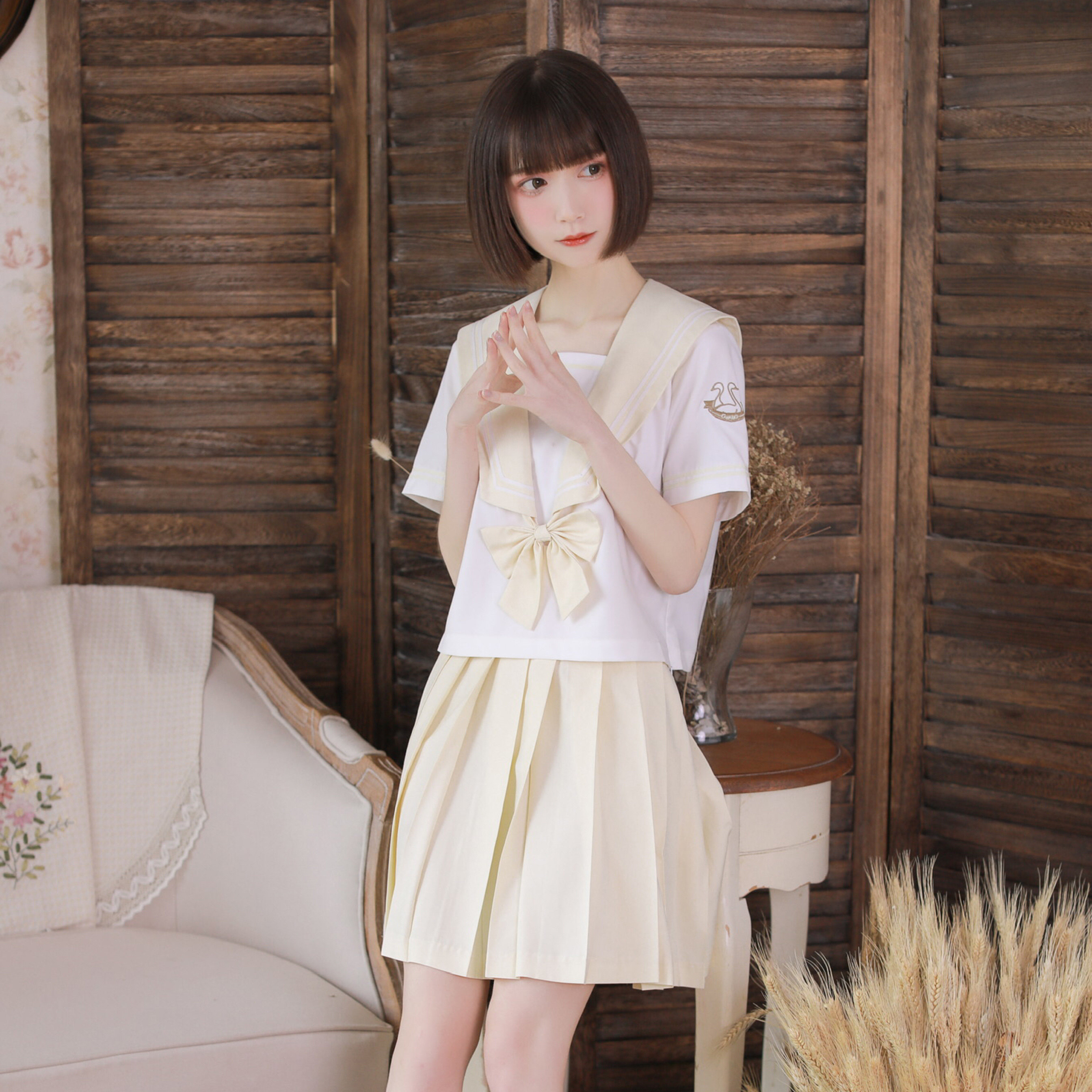 西西原创jk制服幸运十二星座双子座水手服夏二本学生校服