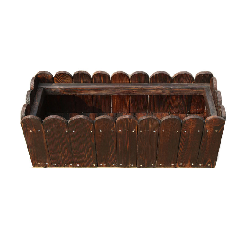 户外防腐木花箱长方形木质花盆阳台种菜菜盆种植花盆