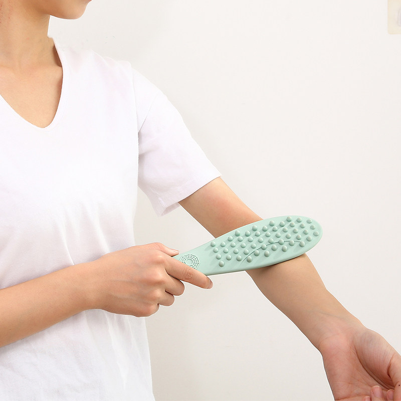 经络日本拍痧按摩器养生健康拍打硅胶颈椎捶背按摩棒