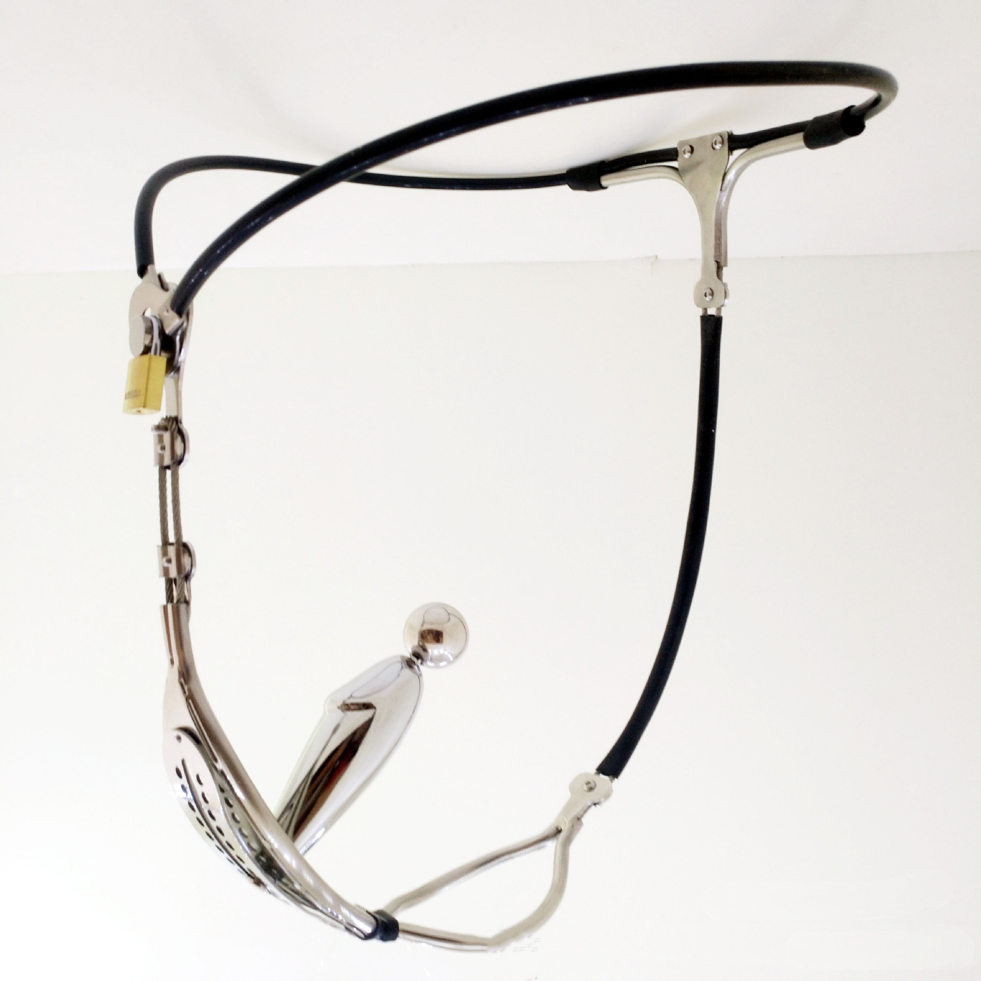 内裤女带少女心情情趣轻便贞操裤防出轨锁铁平角裤