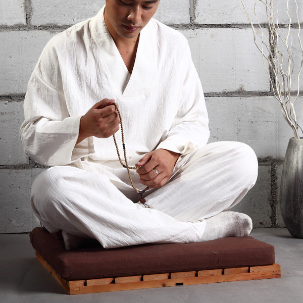 慈缘居士禅修休闲宽松中国风大码打坐僧服收脚小脚束脚男裤秋收口