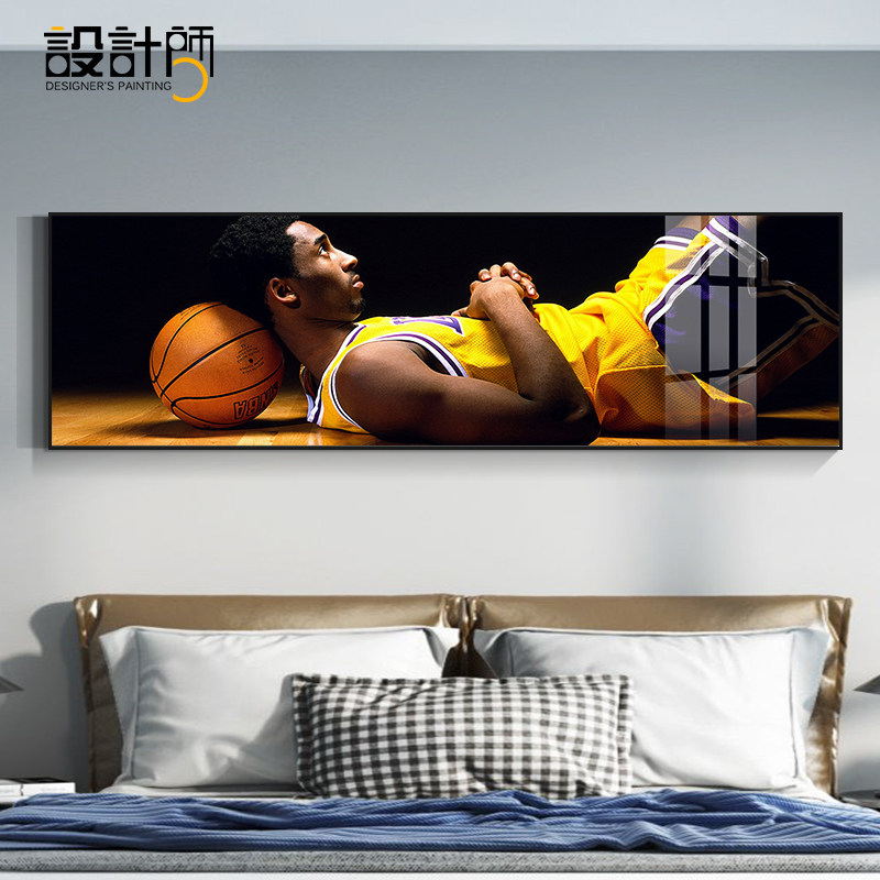 nba篮球明星科比kobe装饰画卧室床头背景墙男孩现代装饰画