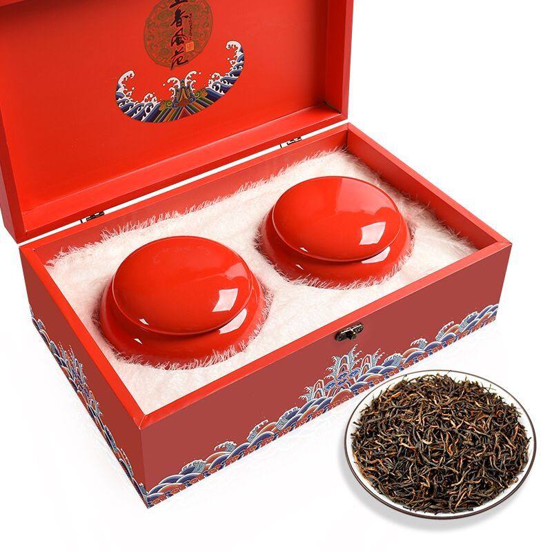 金骏眉香型红茶金俊眉浓香茶叶陶瓷罐装礼盒盒装金骏眉