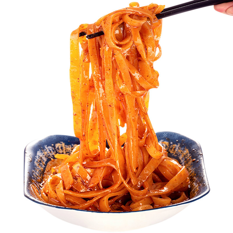 凉皮宝鸡岐山香辣味擀面皮陕西特产小吃 真空包装速食凉皮包邮