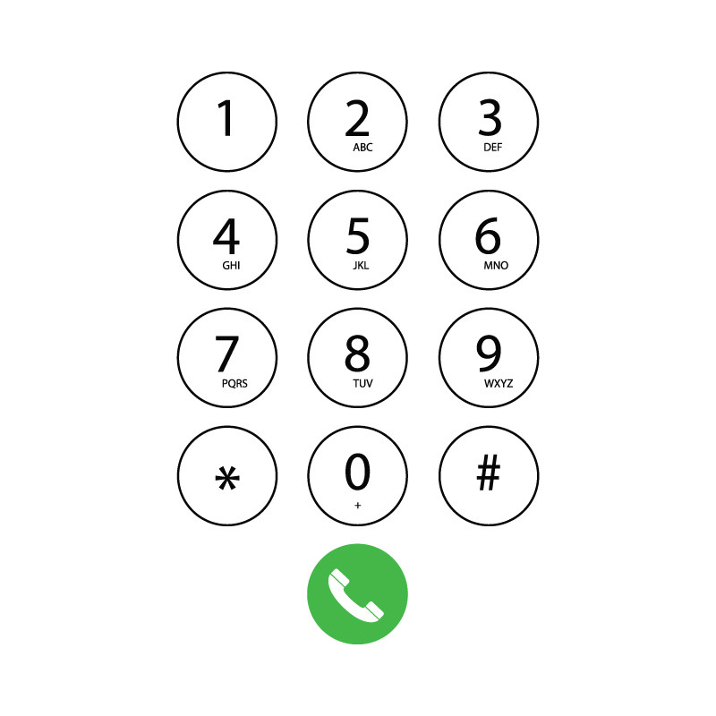 贴纸办公室公司隔断玻璃镂空创意电话键盘按键墙贴
