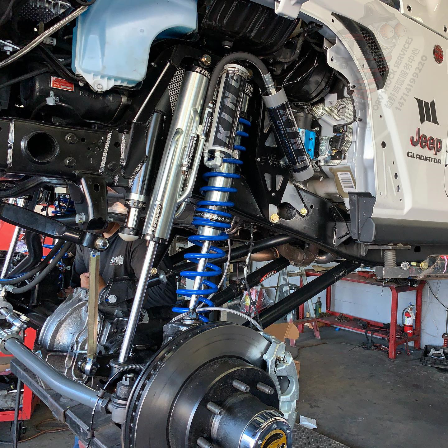 牧马人jt角斗士evo套件双绞king氮气减震器3-5英寸减震