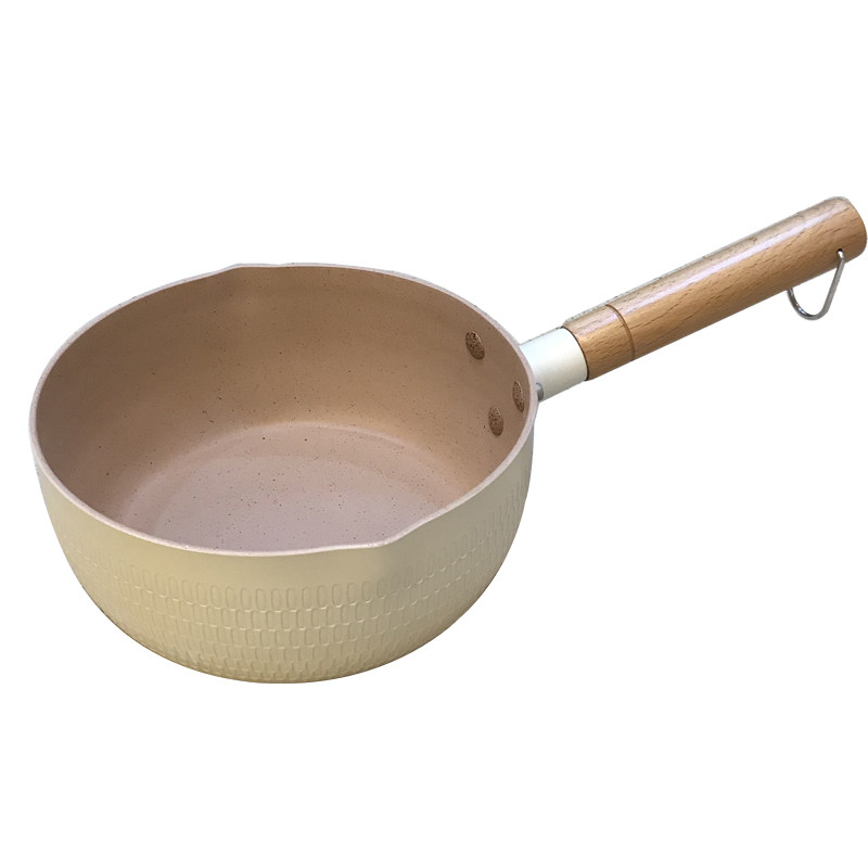 高颜值新北欧风18cm20cm平锅电磁炉泡面煎煮奶锅