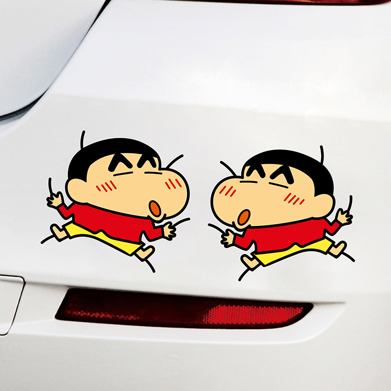 汽车贴纸遮挡划痕遮盖卡通动漫前后保险杠侧面汽车装饰贴