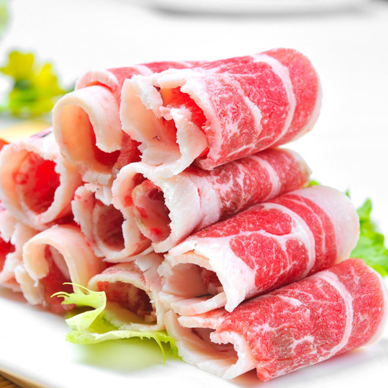 肉卷全疆包豆捞食材火锅新鲜牛肉家庭精选600g牛肉卷