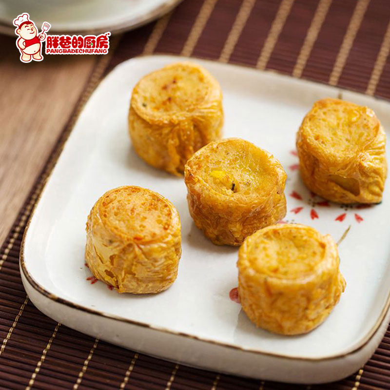 新疆胖爸的厨房正大豆皮肉卷泰香q卷1000g油炸小吃零食方便速食