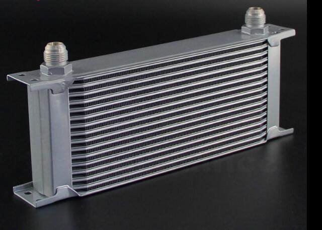 高性能13排英式汽车改装机油冷却器油冷散热器an8银色散热器