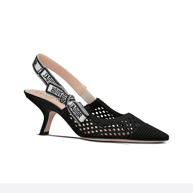 dior迪奥女鞋新款网眼蝴蝶蝴蝶结结露高跟鞋凉鞋时尚休闲鞋