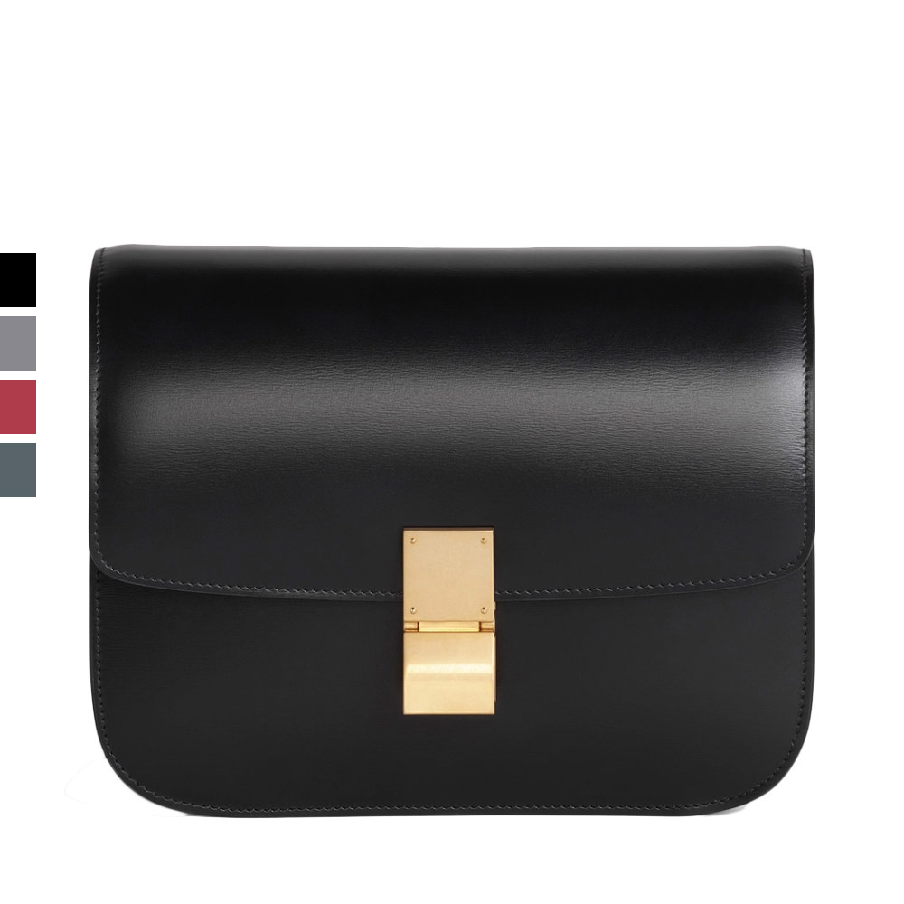 celine女士牛皮小方包单肩单肩女士包袋