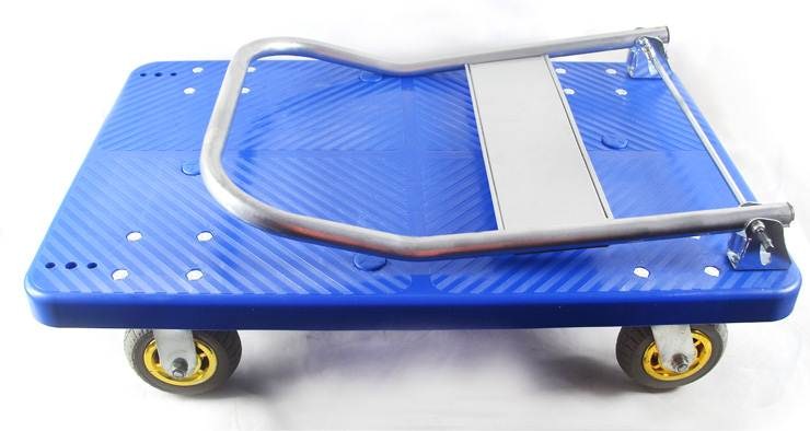 静音拖车工地推车滑轮小型平板车车轮四轮万向轮手推车搬运拉货车