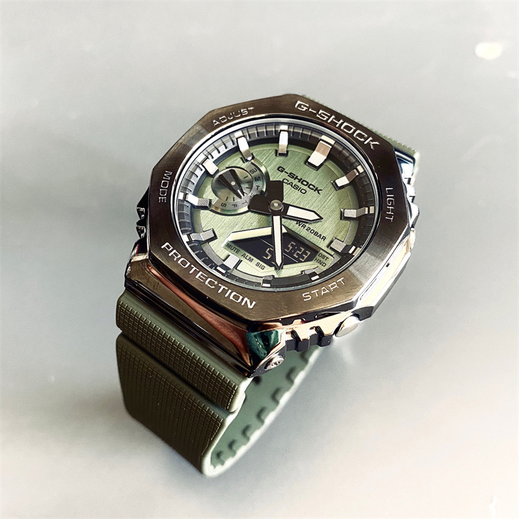 卡西欧G-SHOCK八角农家橡树金属GM-2100-1A/GM-2100B-3A/4A/BP