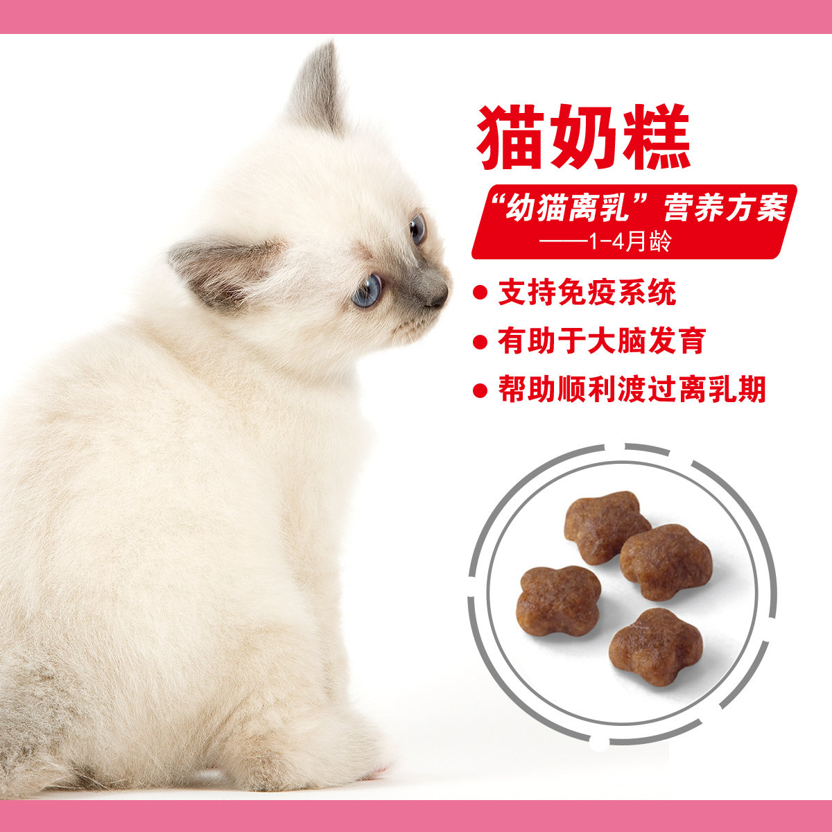 皇家猫粮bk34猫奶糕猫粮400g哺乳怀孕母猫粮幼猫哺乳期猫主粮3包
