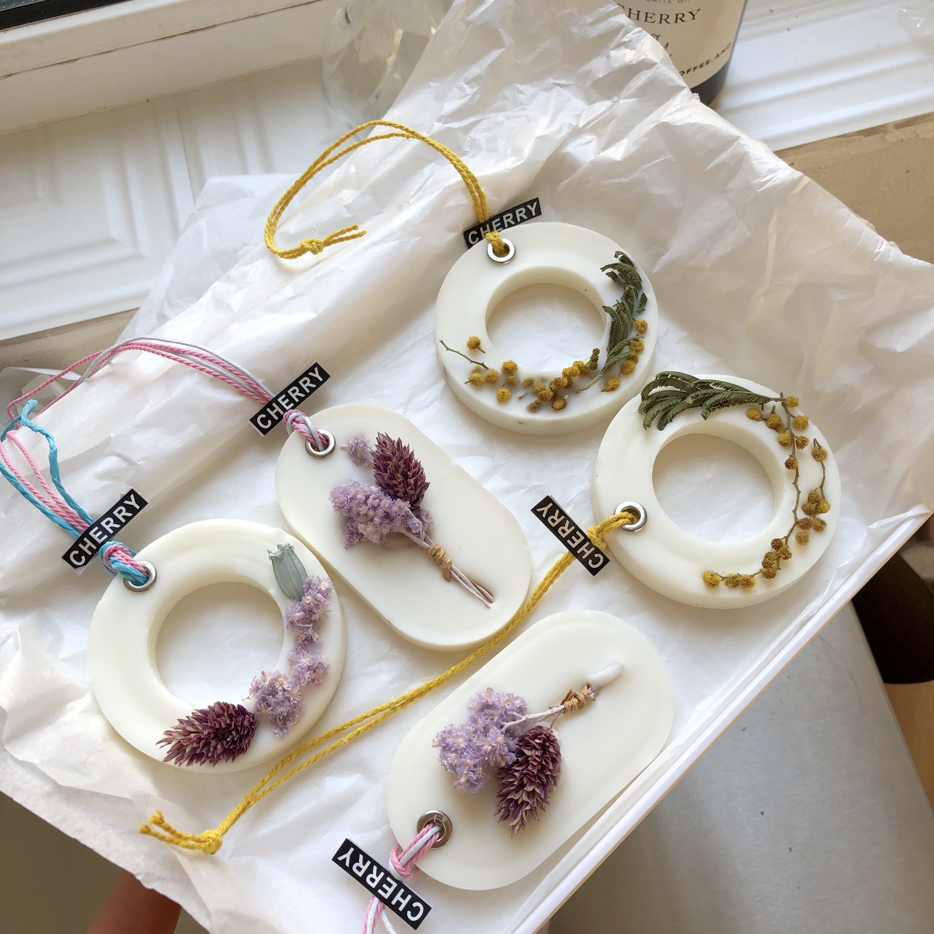 香薰蜡片樱桃复古干花cherryflora永生花系列干花