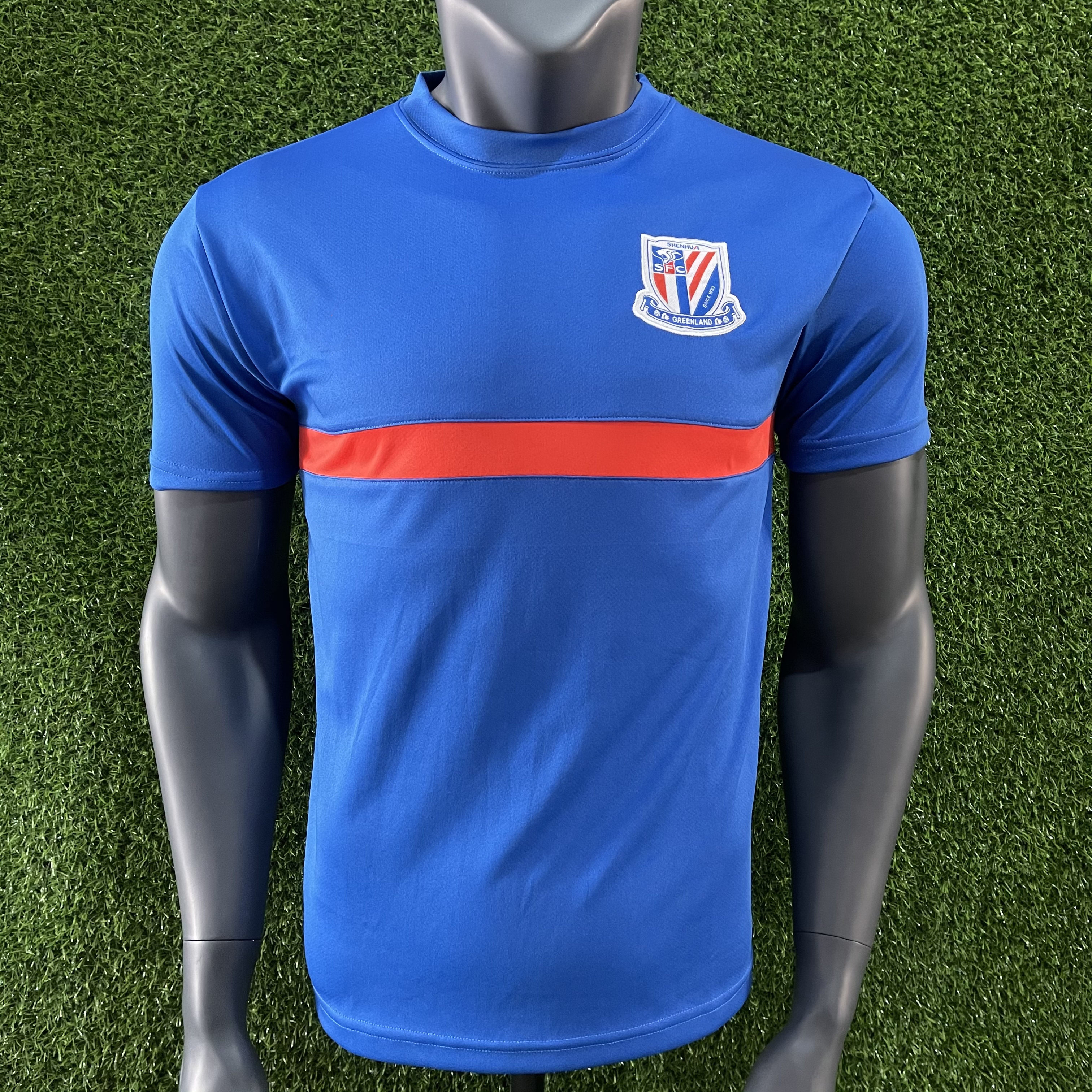 训练上海申花球衣短袖2021中超足球无袖球员足球服