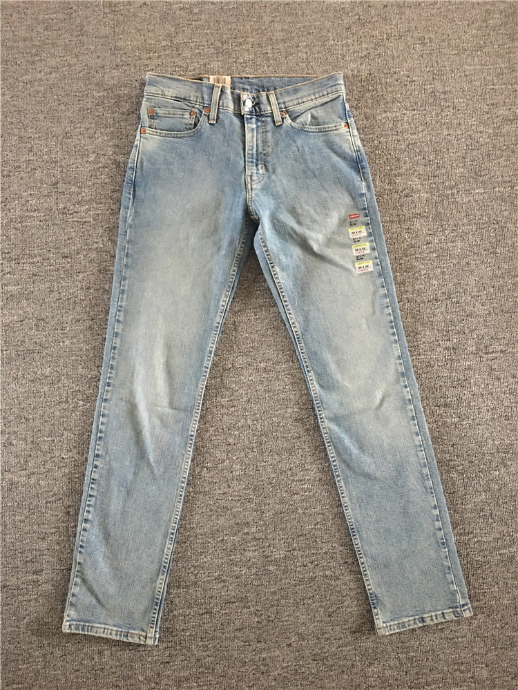 美国正关进口 Levi's 511 李维斯浅蓝色男士修身直筒牛仔裤