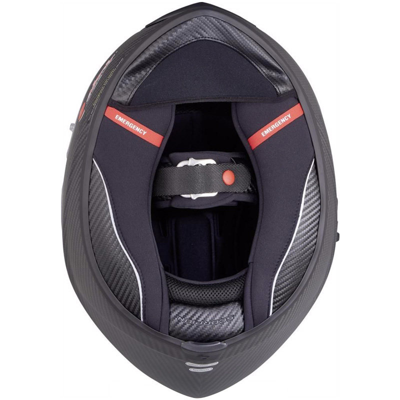 头盔美国scorpion蝎子碳纤维exo1400air摩托车防雾充气摩托车头盔