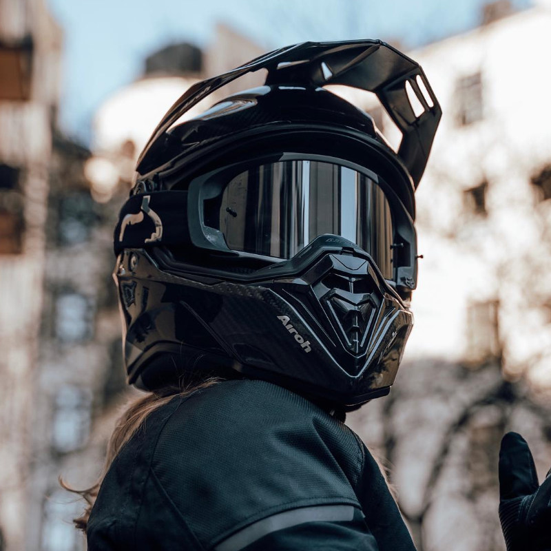 头盔意大利airohcommander耐力碳纤维摩托车越野赛车摩托车头盔