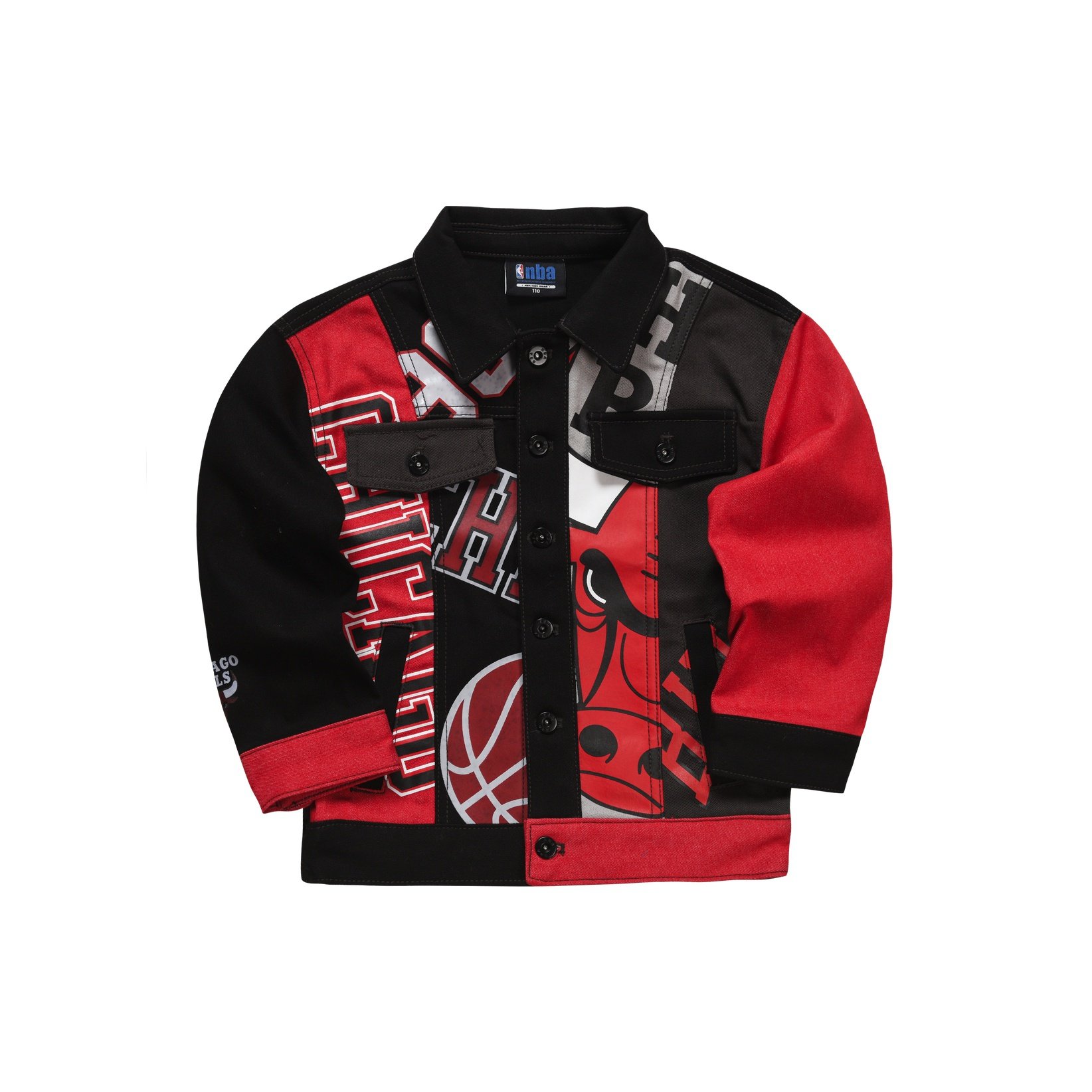 nba潮流服饰童装kids共用用款芝加哥公牛百搭运动普通外套