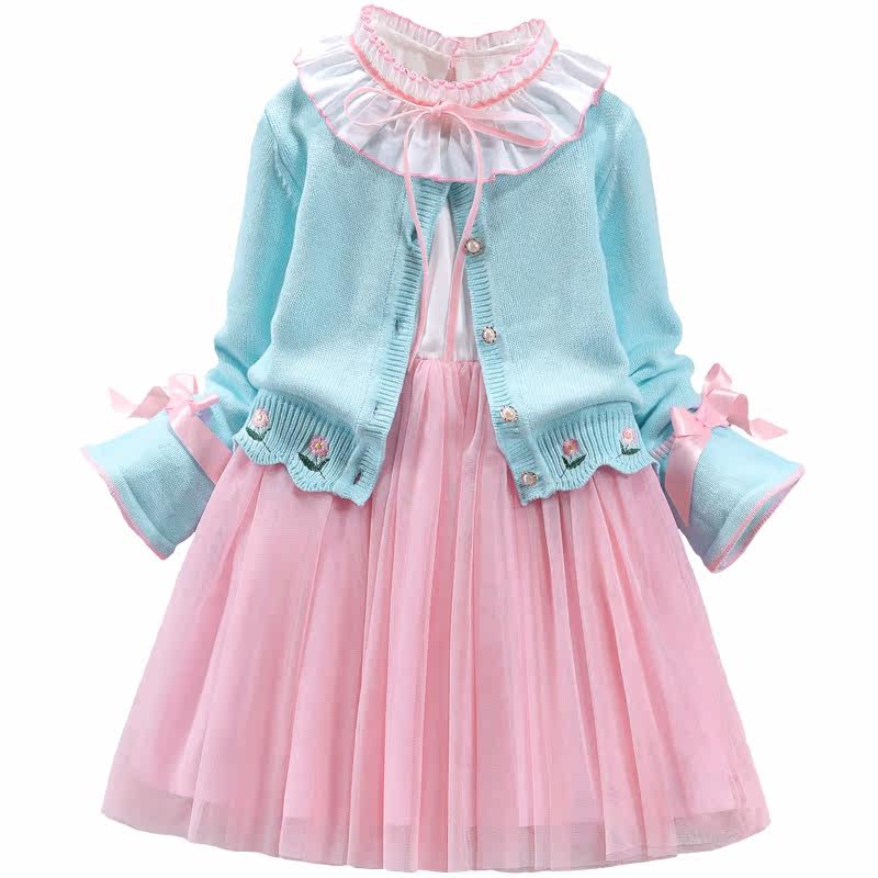 童装女童春装套装两件套2019春秋新款儿童套裙宝宝公主裙洋气裙子