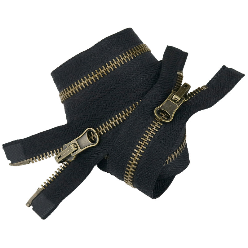 5号金属拉链双面旋转转自锁拉头服装羽绒服拉锁拉链