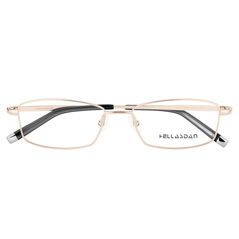 hellasdan华尔诗丹眼镜架纯钛金属超轻男女休闲近视眼眼镜架
