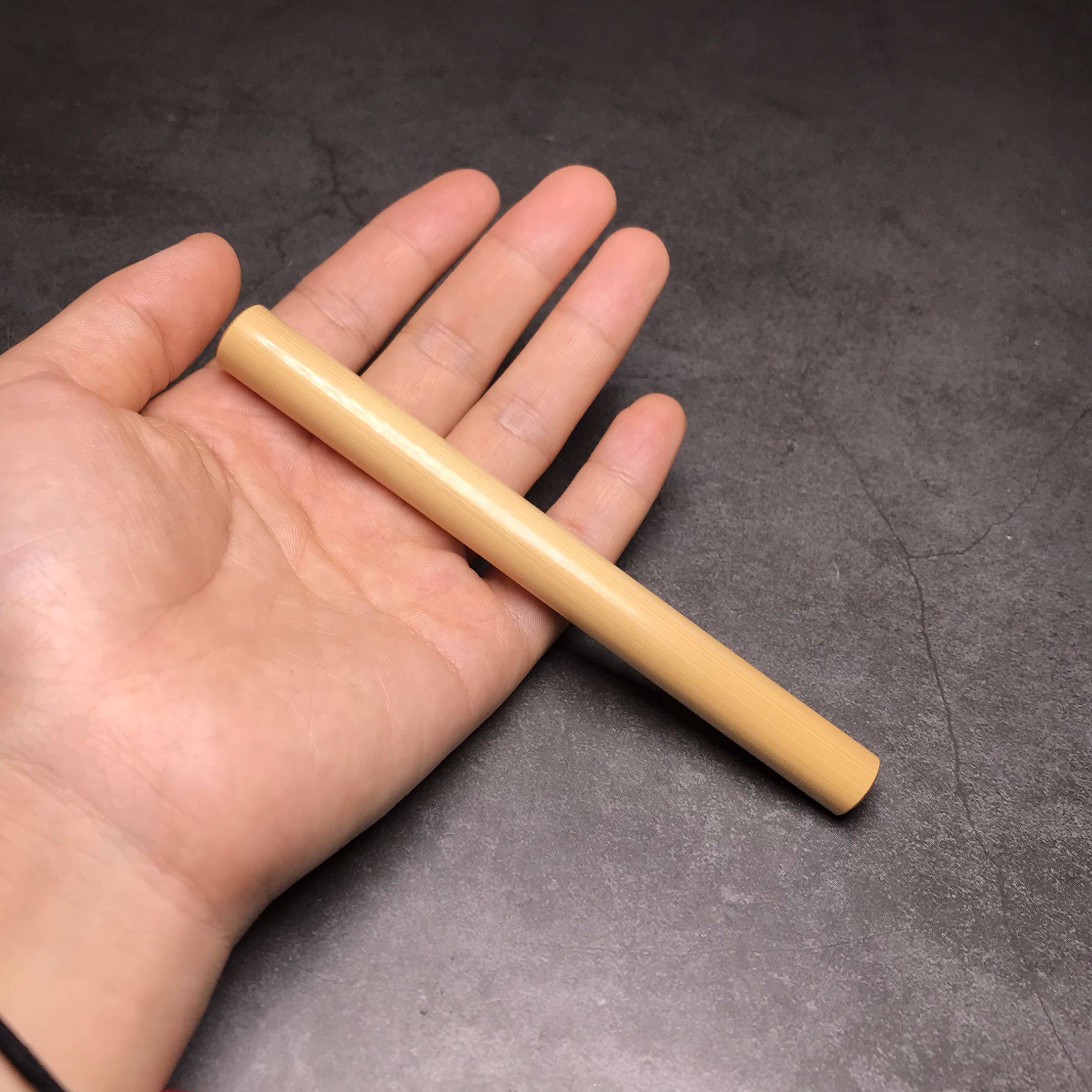 玉竹竹节手把小把烟杆文玩变色包浆精工茶道