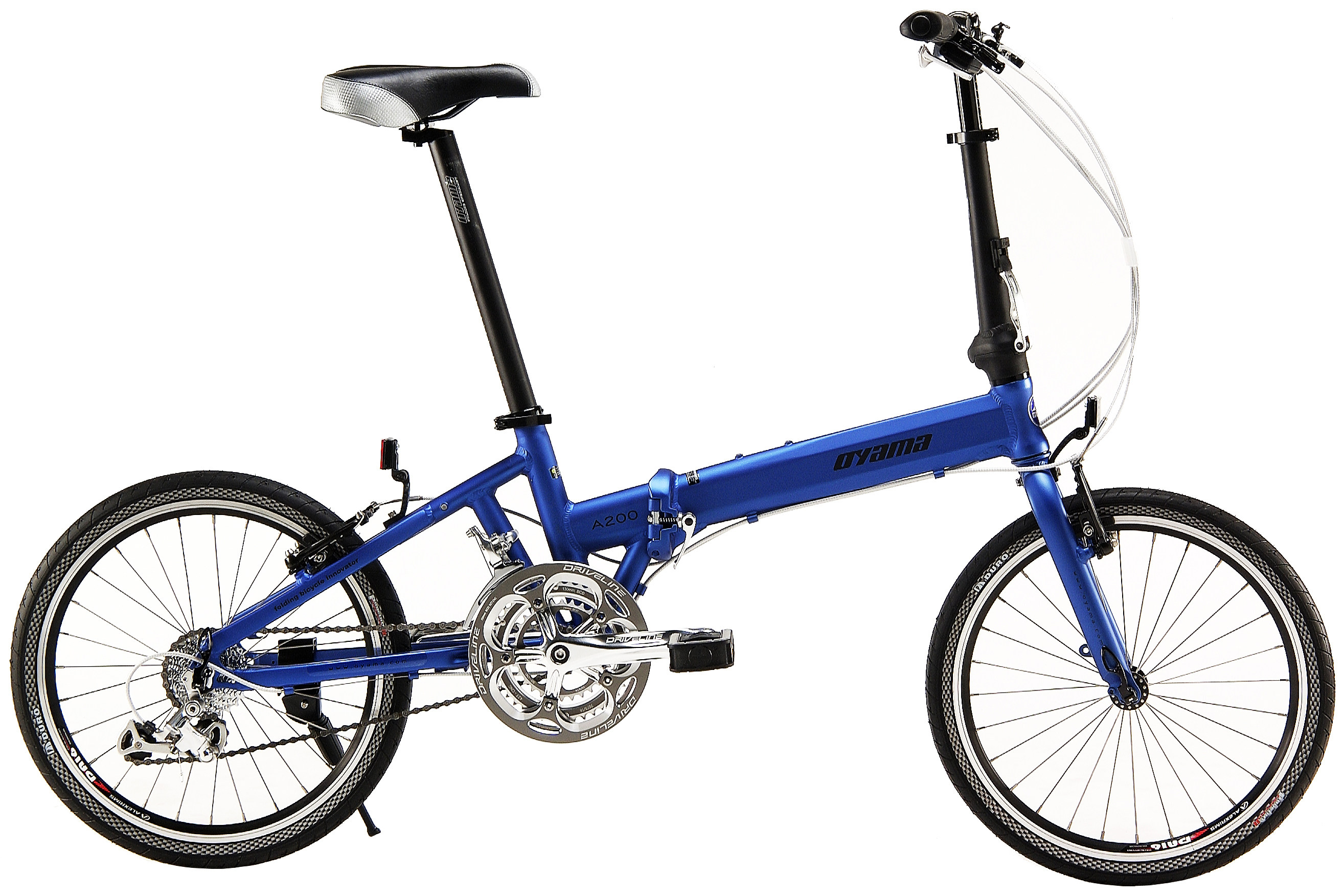 欧亚马台湾原装fbia200加长加固车架27速中长途折叠车自行车