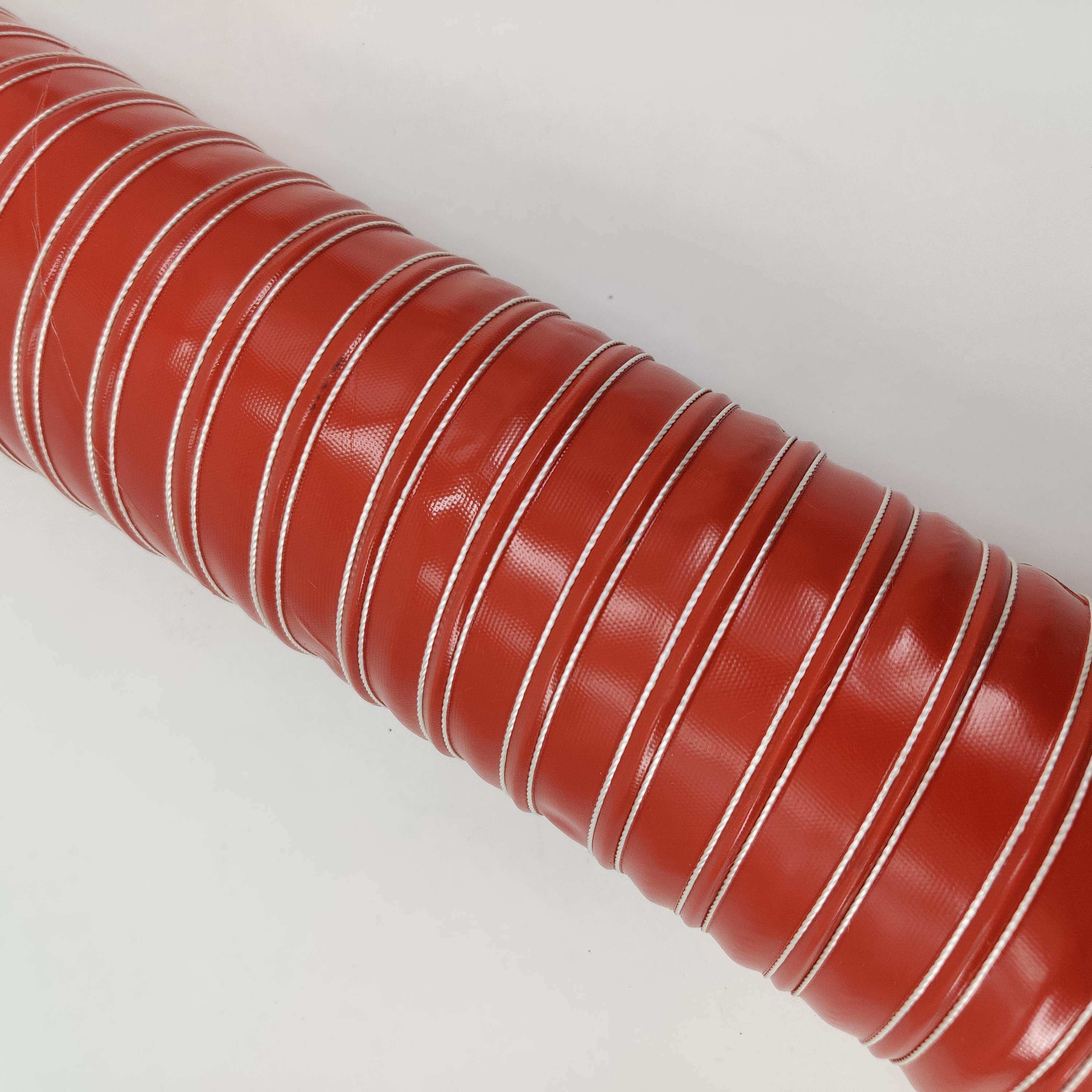 风管红色矽胶排风通风管工业排烟抗酸酸碱耐高温风管