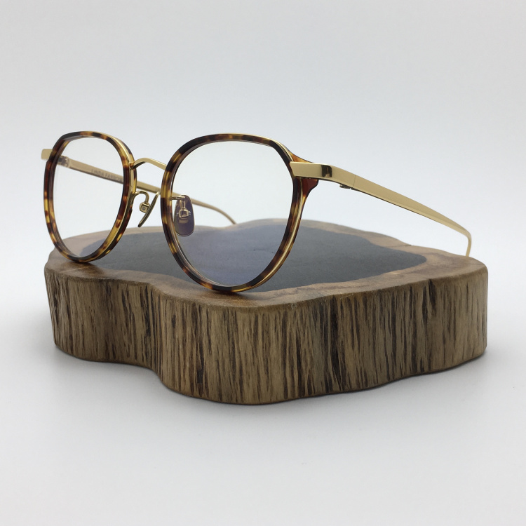 lin英国精致复古防蓝光炒轻纯钛中大脸lfl1245近视眼镜框架