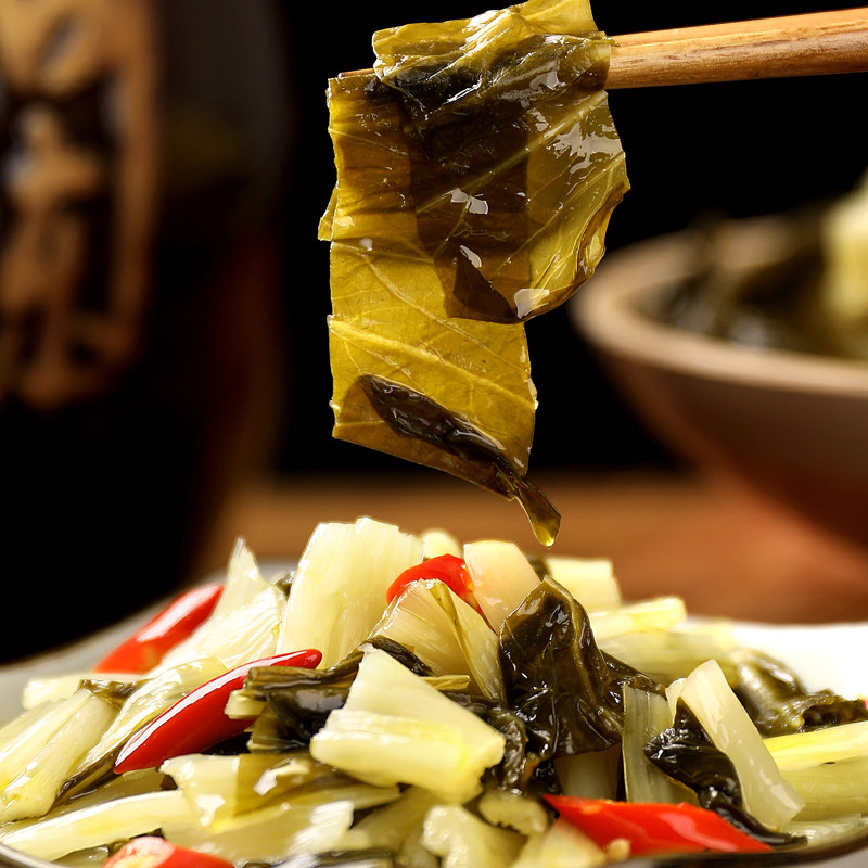 腌菜咸菜大全白菜酸菜长杆大白菜安徽宣城农家腌制