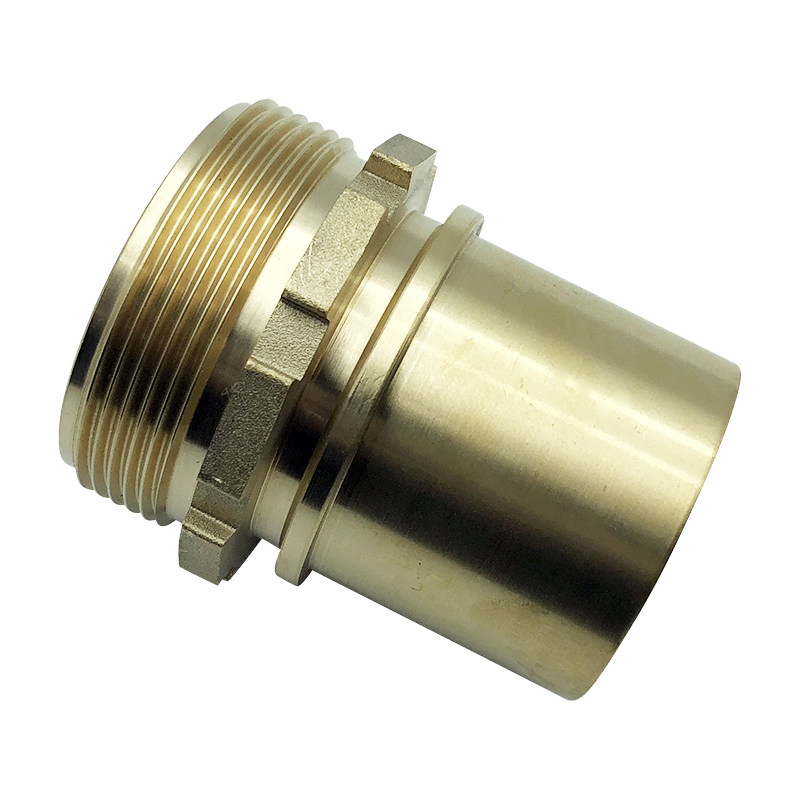 接头din2817螺纹软管盾构机两半扣外丝铜头en14420黄铜管接头