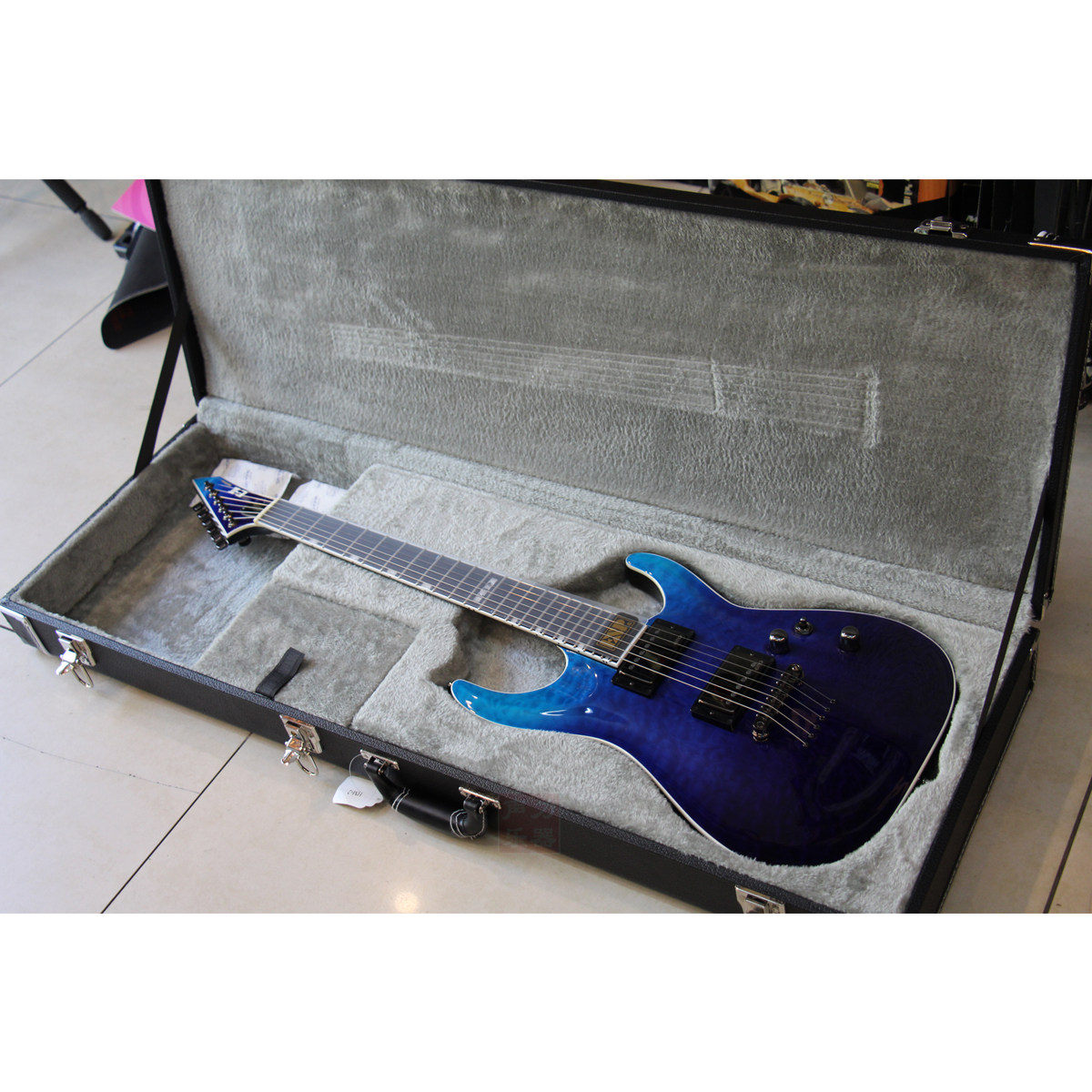 esp吉他日产e2地平线大双固定琴桥穿体琴颈吉他-电吉他