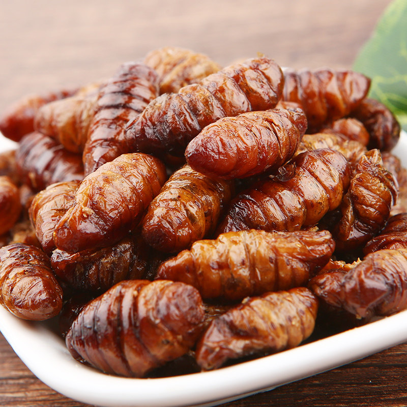 第二份半价特产油炸蚕蛹3袋