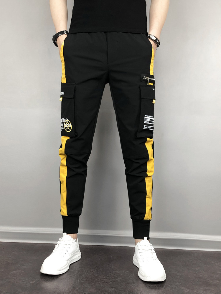 ins潮流男潮潮牌工装网红黑武士裤子精神小伙休闲裤