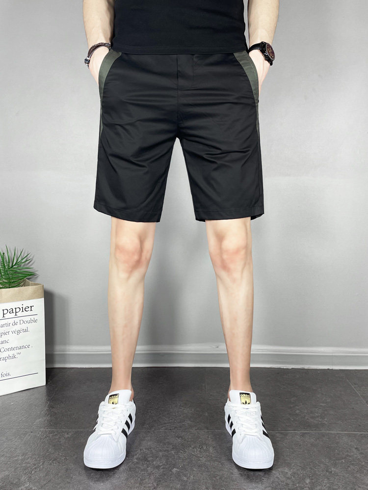 2021夏季男韩版条纹短裤网红潮牌百搭四分裤子休闲裤