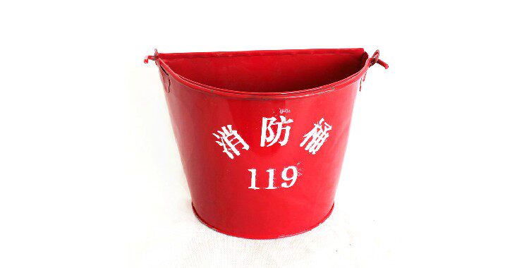 消防防沙黄沙半圆圆筒加厚消防器材微型包邮灭火箱