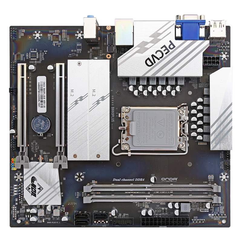 昂达b660plus-w台式电脑主板lga170013代通道ddr4m2主板
