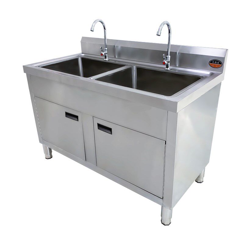 商用槽双池食堂洗碗池菜盆洗菜三双不锈钢水池水槽水槽套餐