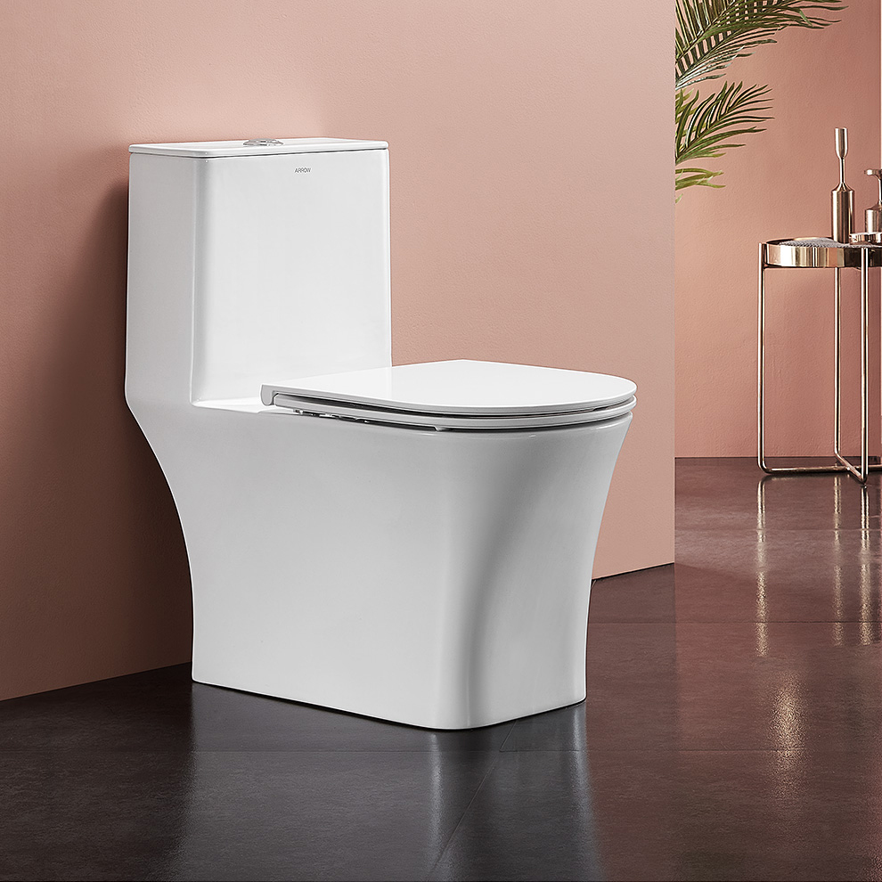 arrow箭牌马桶喷虹虹吸节水静音家用连体体式普通坐便器