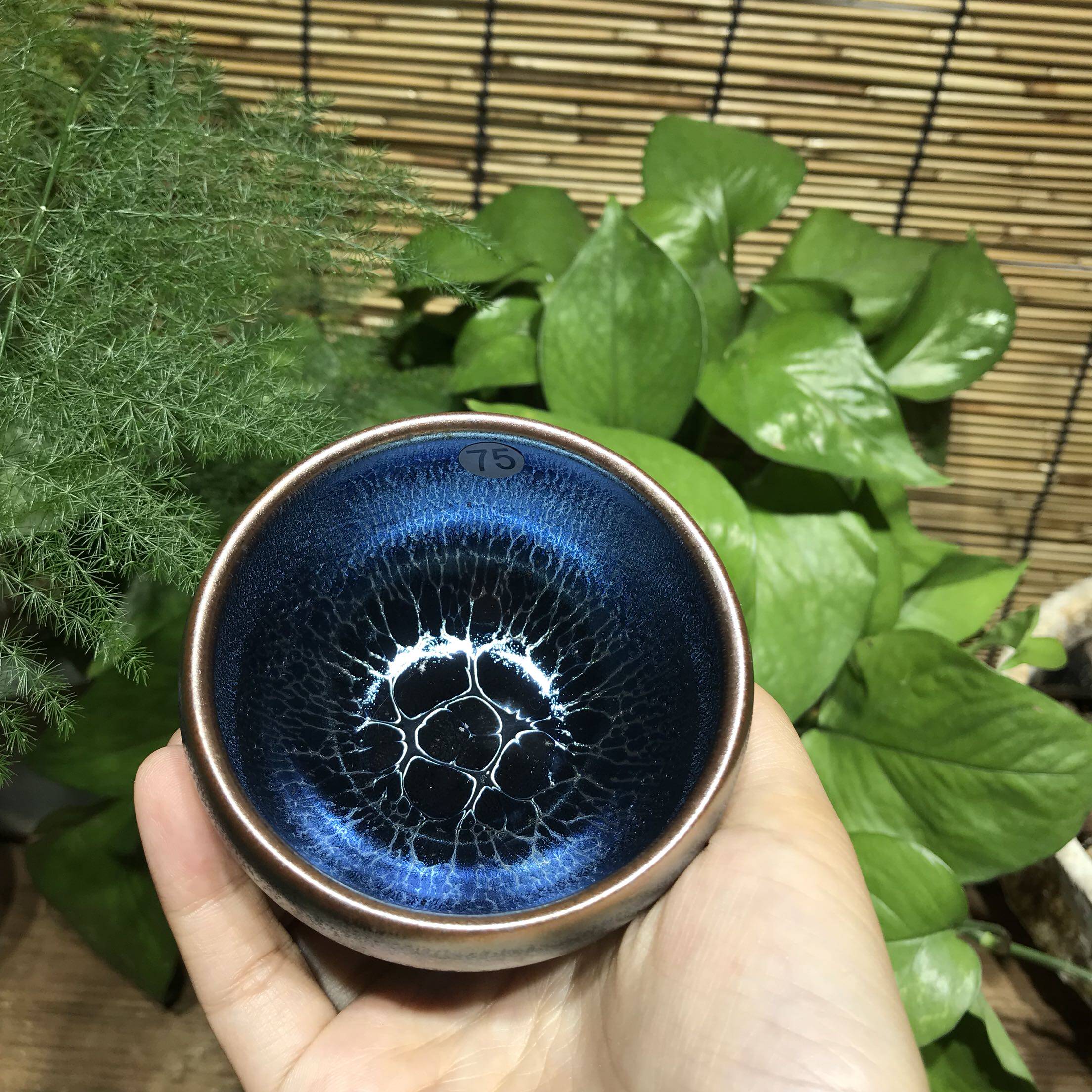 入门建阳建盏紫金油滴兔毫鹧鸪龙鳞曜变茶盏茶杯