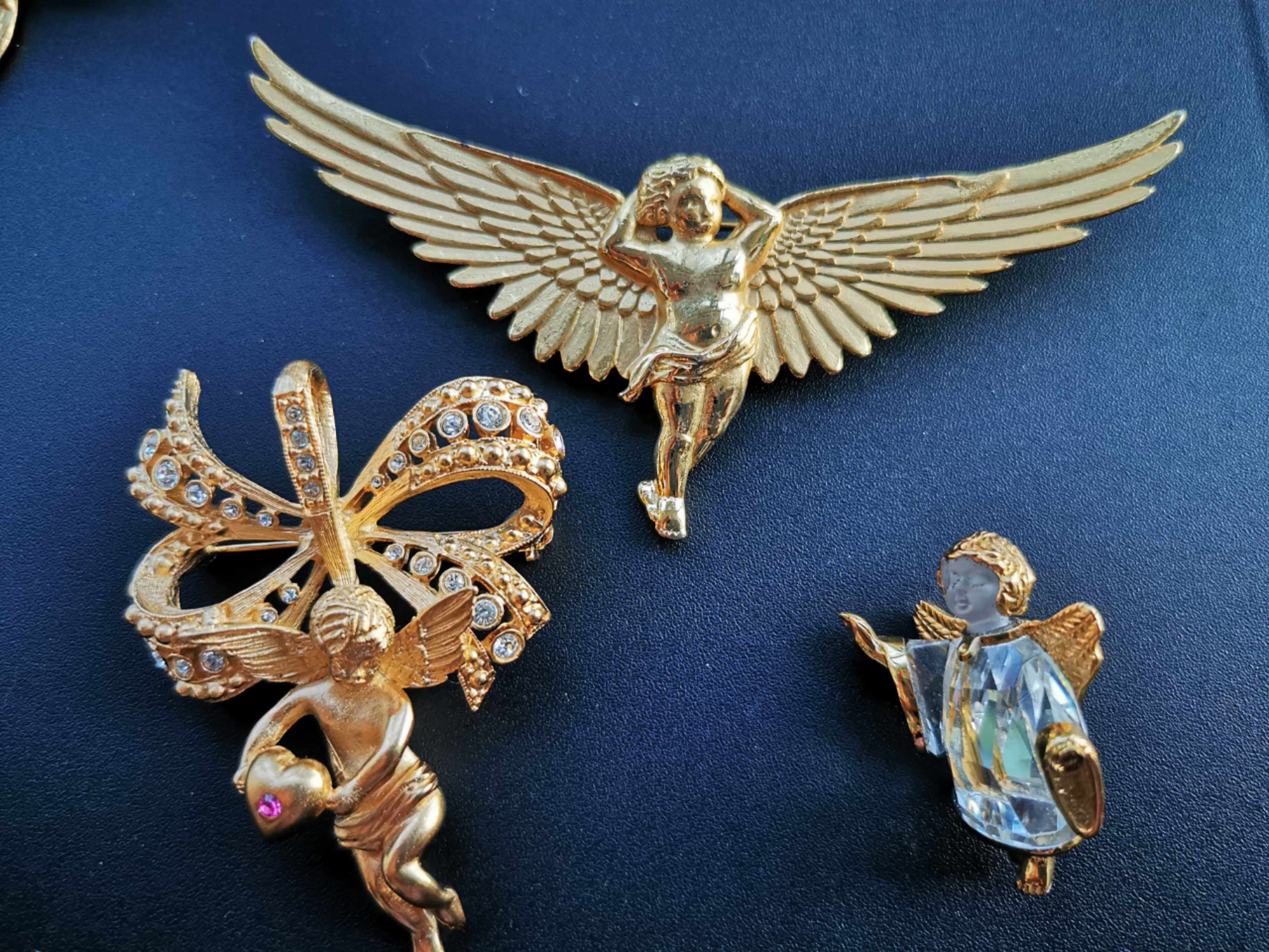 胸针jbk天使吊坠jj翅膀施家追忆系列水晶胸针