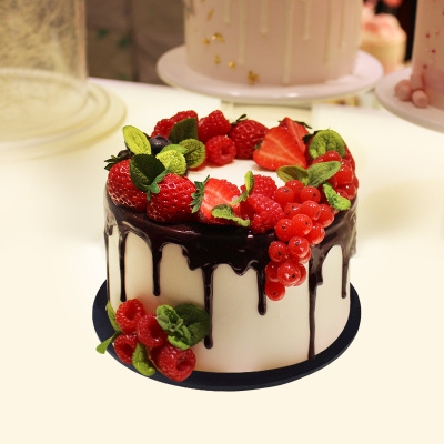 2020网红红大翅膀水果情景仿真生日蛋糕模型新款仿真水果