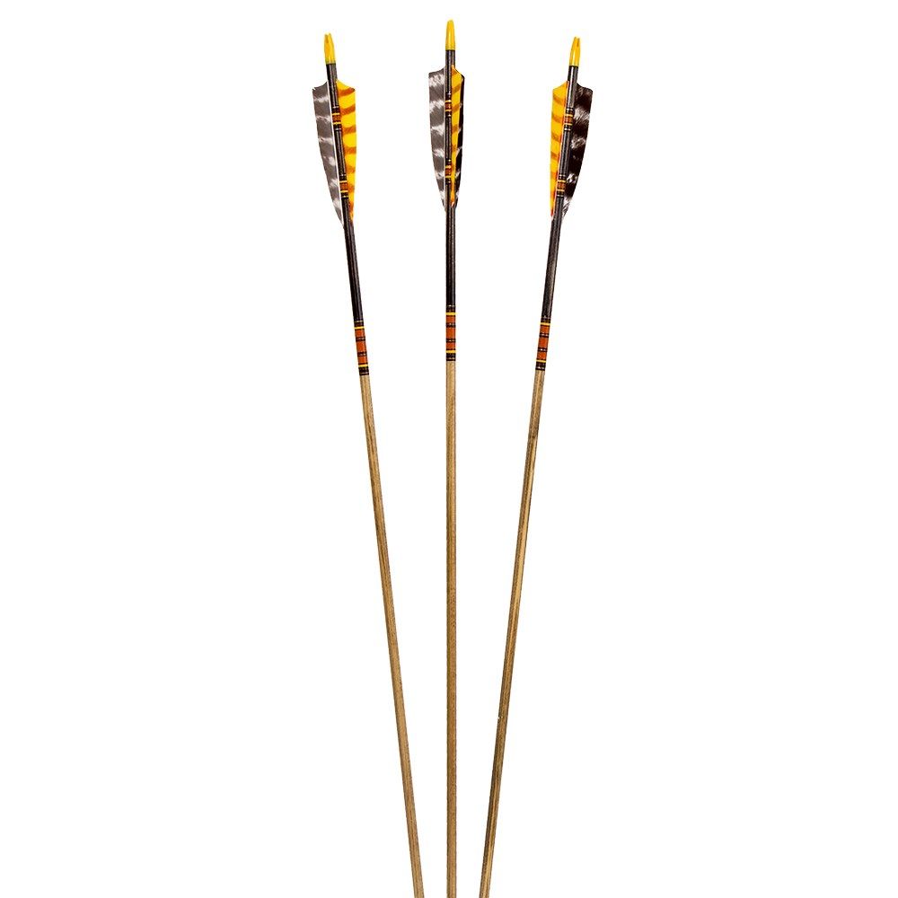 10835德国熊爪美猎雪松木箭杆传统弓竞技比赛用裸箭杆箭支30英寸